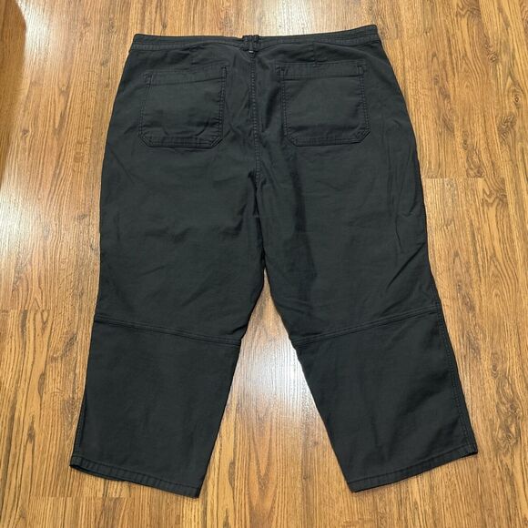 Pilcro Pants Womens 26W Plus Gray High Rise Pockets Crop Ankle *Flaw* - Picture 9 of 10